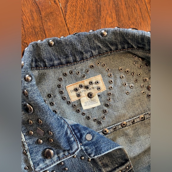DENIM & SUPPLY RALPH LAUREN Relaxed Trucker Distressed Denim vest size L - Picture 10 of 13
